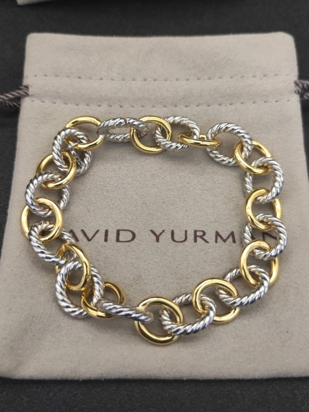 🙂David Yurman🙂 two-color bracelet 21cm